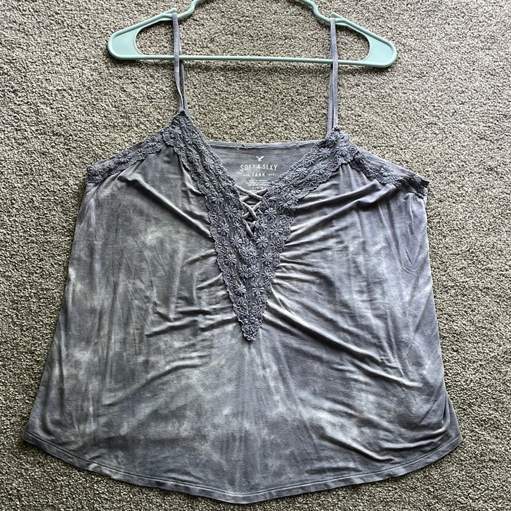 AE Soft & Sexy Lace Tie Dye Tank